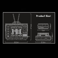 Thumbnail for Building Blocks Creator MOC Experts Infernal FC Contra Retro TV Game Bricks Toy - 6