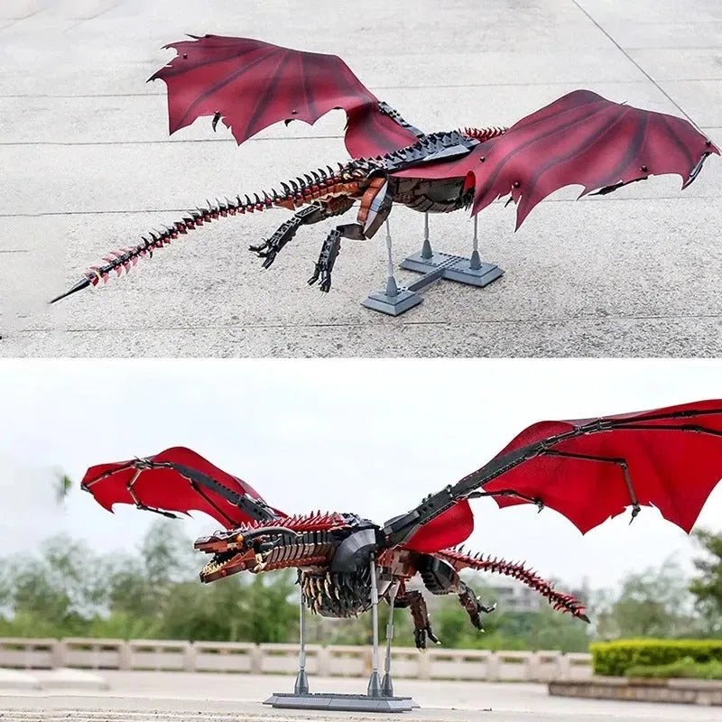 Building Blocks Creator Movie MOC Game of Thrones Dragon Bricks Toy K89 - 4