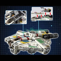 Thumbnail for Building Blocks MOC Star Wars Ghost Ship Millennium Falcon Bricks Toys - 7