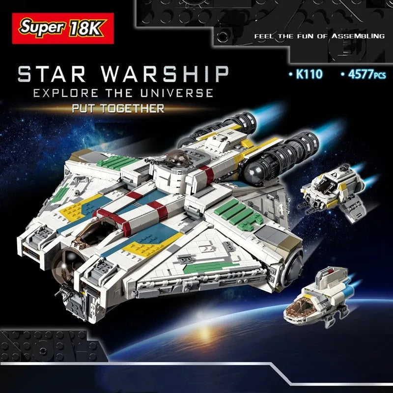 Building Blocks MOC Star Wars Ghost Ship Millennium Falcon Bricks Toys - 3