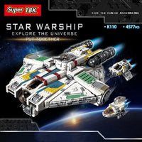 Thumbnail for Building Blocks MOC Star Wars Ghost Ship Millennium Falcon Bricks Toys - 3