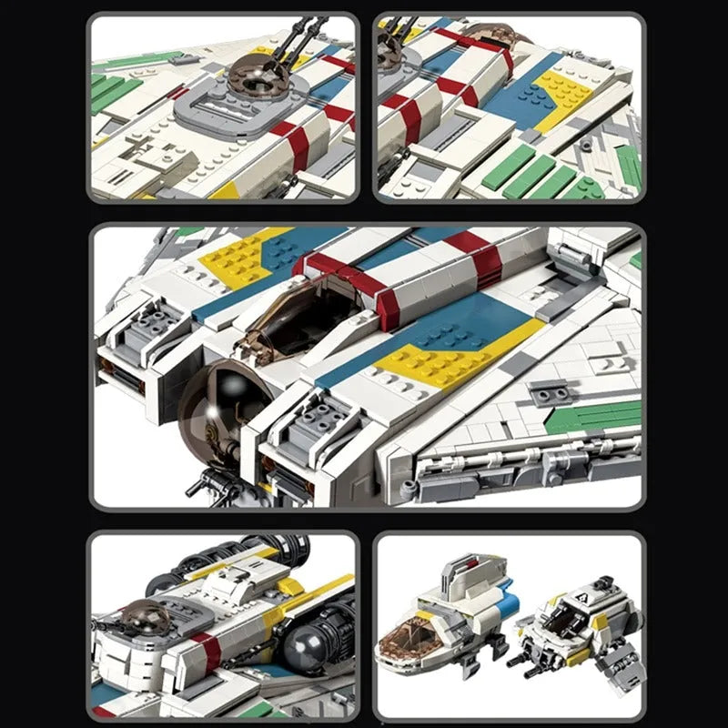 Building Blocks MOC Star Wars Ghost Ship Millennium Falcon Bricks Toys - 10
