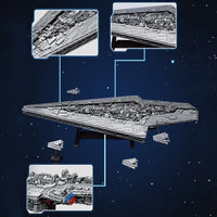 Thumbnail for Building Blocks MOC Star Warship Super Destroyer Bricks Toys - 5