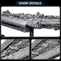 Thumbnail for Building Blocks MOC Star Warship Super Destroyer Bricks Toys - 6