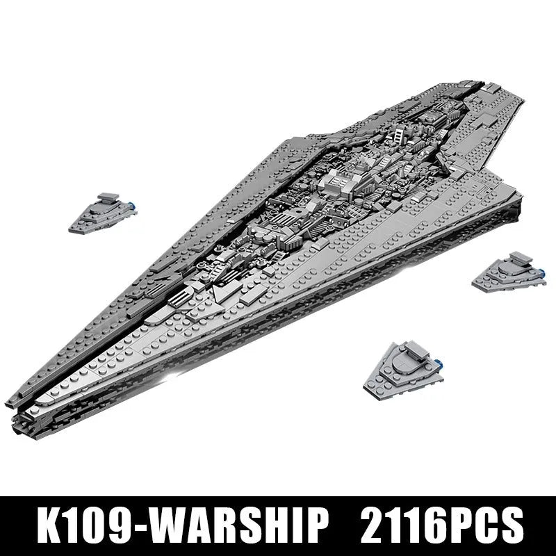 Building Blocks MOC Star Warship Super Destroyer Bricks Toys - 2