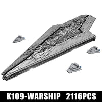 Thumbnail for Building Blocks MOC Star Warship Super Destroyer Bricks Toys - 2