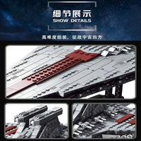 Thumbnail for Building Blocks MOC Star Warship Super Destroyer Ship Bricks Toys Construction Set Toys - 7