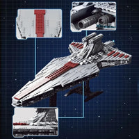 Thumbnail for Building Blocks MOC Star Warship Super Destroyer Ship Bricks Toys - 4