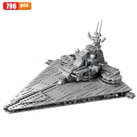 Thumbnail for Building Blocks MOC Star Warship Invasion Destroyer Ship Space Bricks Toys - 1