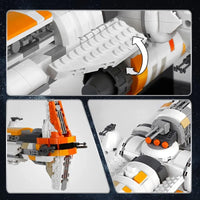 Thumbnail for Building Blocks MOC Star Warship Old Republic Cruiser Bricks Toys - 10