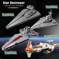 Thumbnail for Building Blocks MOC Star Warship Victory Destroyer Ship Bricks Toy - 3