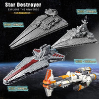 Thumbnail for Building Blocks MOC Star Warship Victory Destroyer Ship Bricks Toy Construction Set Toys - 3