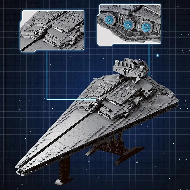 Building Blocks MOC Star Warship Victory Destroyer Ship Bricks Toy - 5
