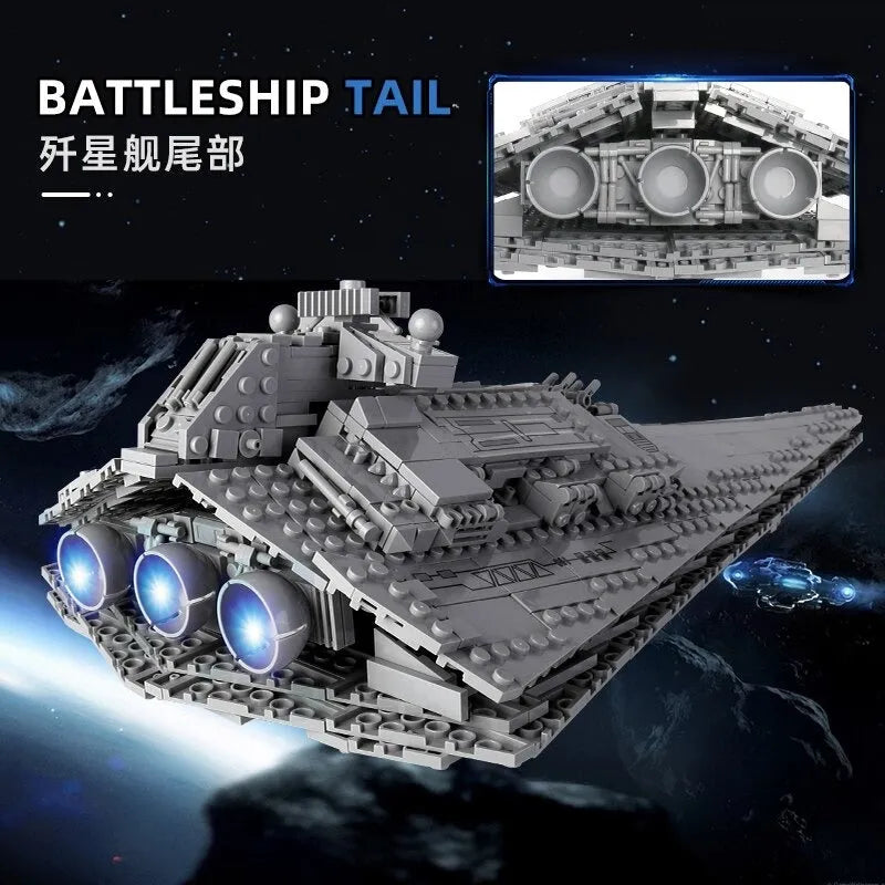 Building Blocks MOC Star Warship Victory Destroyer Ship Bricks Toy Construction Set Toys - 6