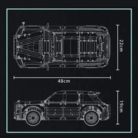Thumbnail for Building Blocks Tech MOC Luxury Classic Car RR Cullinan Bricks Toy K93B - 5