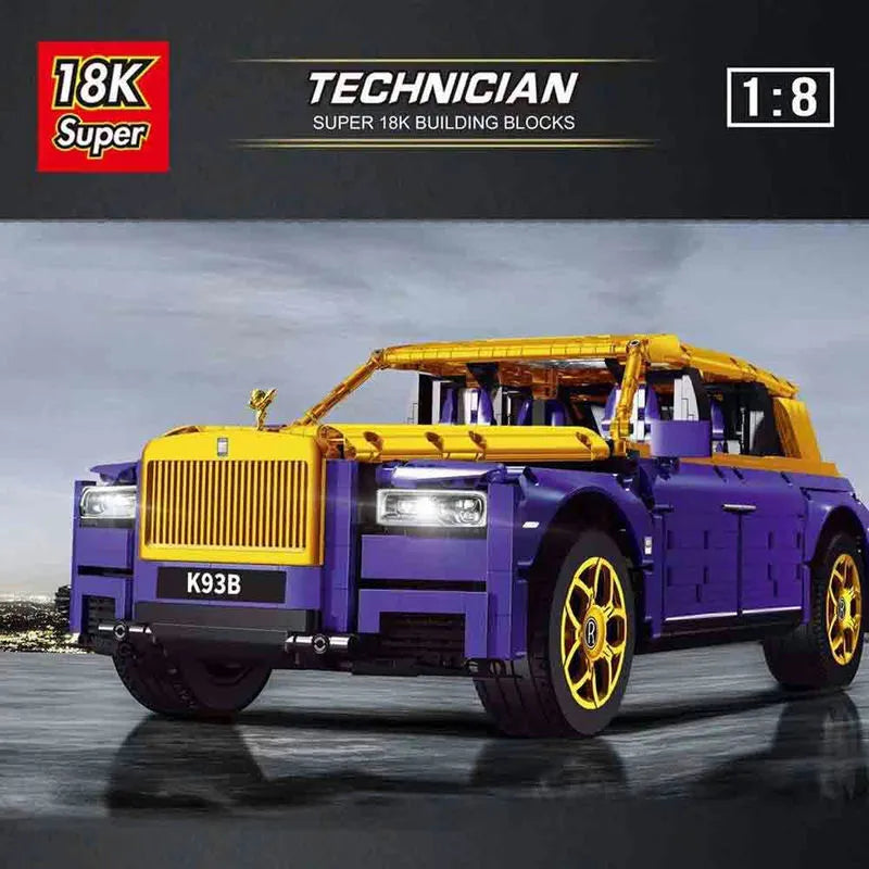 Building Blocks Tech MOC Luxury Classic Car RR Cullinan Bricks Toy K93B - 2