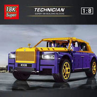 Thumbnail for Building Blocks Tech MOC Luxury Classic Car RR Cullinan Bricks Toy K93B - 2