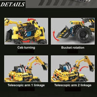 Thumbnail for Building Blocks City Mini Excavator Truck Bricks Kids Toys T3037 Construction Set Toys - 5