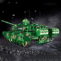 Thumbnail for Building Blocks Military MOC 99A WW2 Main Battle Tank Bricks Toys - 2