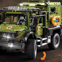 Thumbnail for Building Blocks Military RC APP Rescue Vehicle Off Road Ambulance Bricks Toys - 3
