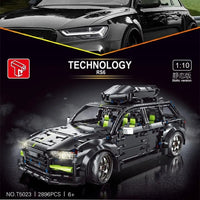 Thumbnail for Building Blocks MOC Audi RS6 Avant Roadster Racing Car Bricks Toy T5023 - 2