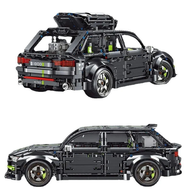 Building Blocks MOC Audi RS6 Avant Roadster Racing Car Bricks Toy T5023 - 5