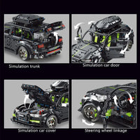 Thumbnail for Building Blocks MOC Audi RS6 Avant Roadster Racing Car Bricks Toy T5023 - 4