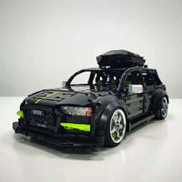 Thumbnail for Building Blocks MOC Audi RS6 Avant Roadster Racing Car Bricks Toy T5023 - 12