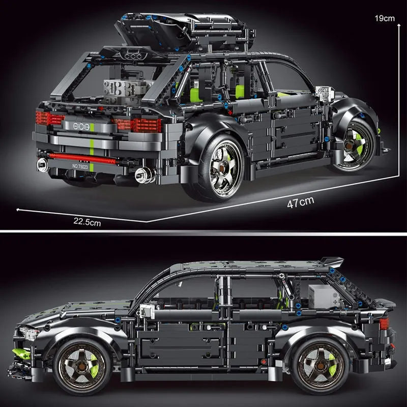 Building Blocks MOC Audi RS6 Avant Roadster Racing Car Bricks Toy T5023 - 3