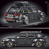 Thumbnail for Building Blocks MOC Audi RS6 Avant Roadster Racing Car Bricks Toy T5023 - 3