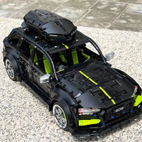 Thumbnail for Building Blocks MOC Audi RS6 Avant Roadster Racing Car Bricks Toy T5023 - 8