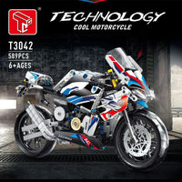 Thumbnail for Building Blocks MOC BMW 1000R Road Motorcycle Bikes Bricks Toys T3042 - 3