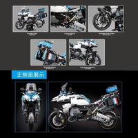 Thumbnail for Building Blocks MOC BMW R1250 GS Racing Motorcycle Bricks Toy T4022 - 8
