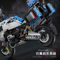 Thumbnail for Building Blocks MOC BMW R1250 GS Racing Motorcycle Bricks Toy T4022 - 4