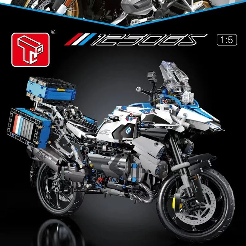 Building Blocks MOC BMW R1250 GS Racing Motorcycle Bricks Toy T4022 - 6