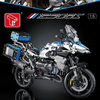 Thumbnail for Building Blocks MOC BMW R1250 GS Racing Motorcycle Bricks Toy T4022 - 6