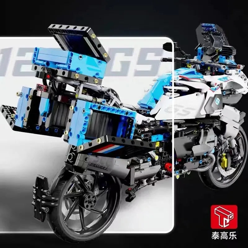 Building Blocks MOC BMW R1250 GS Racing Motorcycle Bricks Toy T4022 - 5