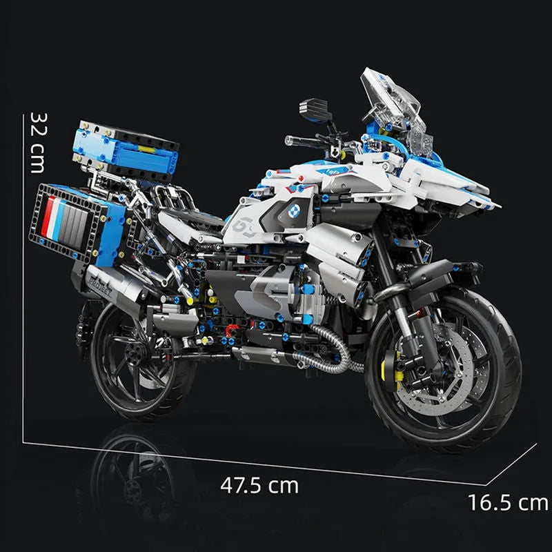 Building Blocks MOC BMW R1250 GS Racing Motorcycle Bricks Toy T4022 - 9