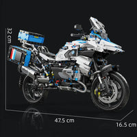 Thumbnail for Building Blocks MOC BMW R1250 GS Racing Motorcycle Bricks Toy T4022 - 9