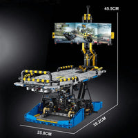 Thumbnail for Building Blocks MOC City Motorcycle Test Bench Power Motor Bricks Toys Construction Set Toys - 2