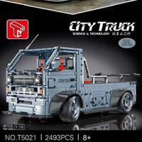 Thumbnail for Building Blocks MOC City Trucks Engineering Car Bricks Toy T5021 - 2