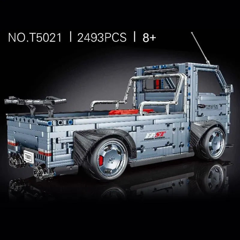 Building Blocks MOC City Trucks Engineering Car Bricks Toy T5021 - 3