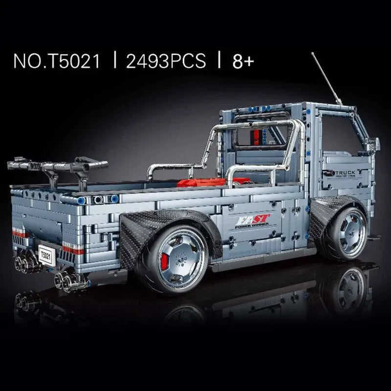 Building Blocks MOC City Trucks Engineering Car Bricks Toy T5021 Construction Set Toys - 3