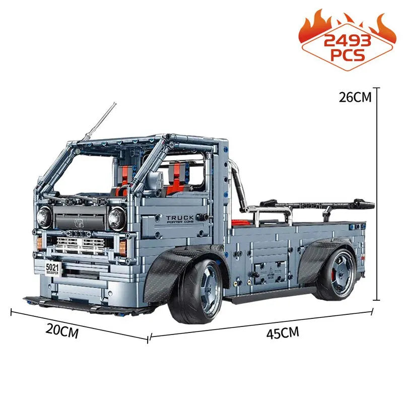 Building Blocks MOC City Trucks Engineering Car Bricks Toy T5021 Construction Set Toys - 1