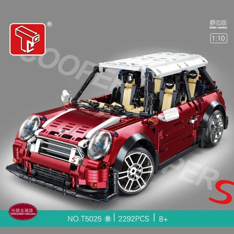 Building Blocks MOC Classic MINI Cooper S Sports Car Bricks Toys T5025B - 2