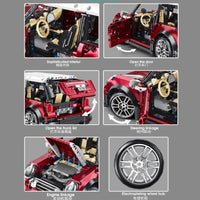 Thumbnail for Building Blocks MOC Classic MINI Cooper S Sports Car Bricks Toys T5025B - 7