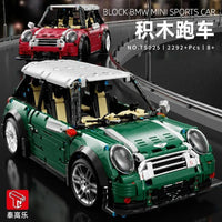 Thumbnail for Building Blocks MOC Classic MINI Cooper S Sports Car Bricks Toys T5025B - 11