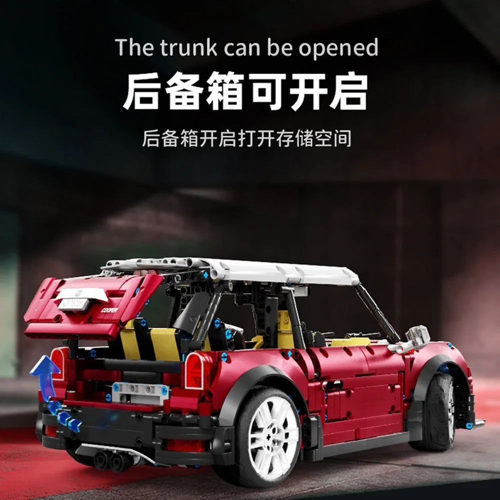 Building Blocks MOC Classic MINI Cooper S Sports Car Bricks Toys T5025B - 4