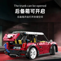 Thumbnail for Building Blocks MOC Classic MINI Cooper S Sports Car Bricks Toys T5025B - 4