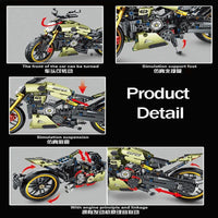 Thumbnail for Building Blocks MOC Classic Motorcycle Ducati Diavel 1260 Bricks Toys T3035 Construction Set Toys - 5